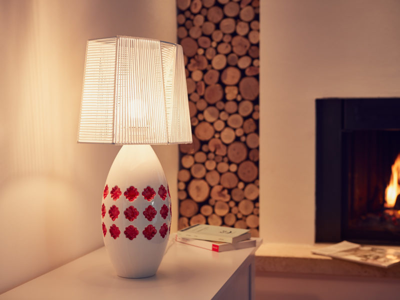 Lampada in ceramica Pink Lamp