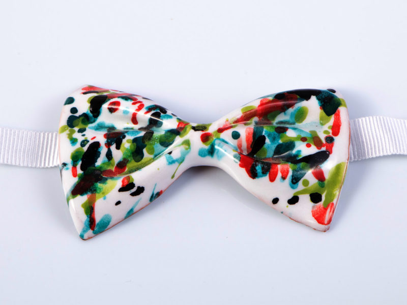 Papillon in ceramica "Schizzato" - materia ceramica