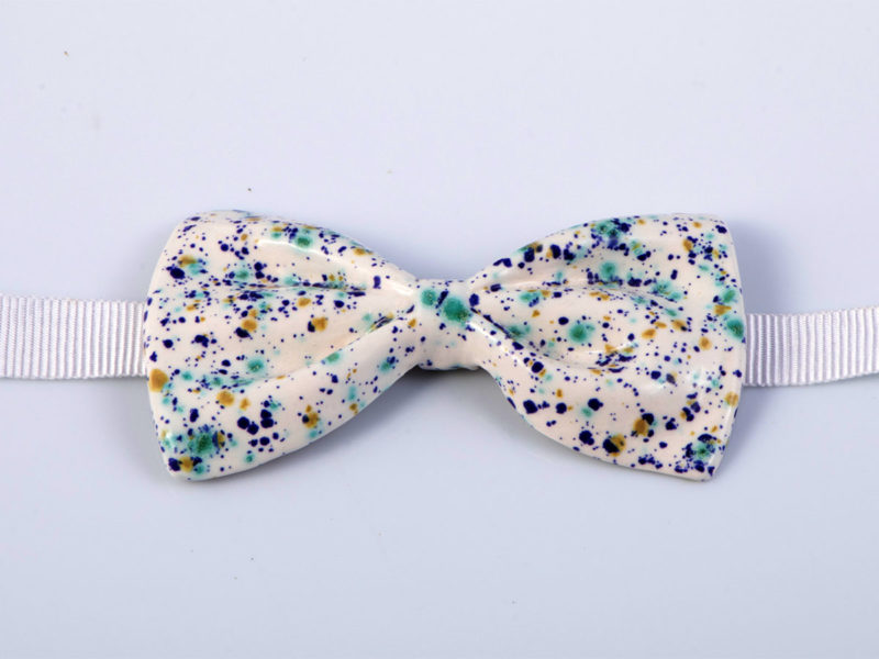 Papillon in ceramica "Puntinismo" - materia ceramica