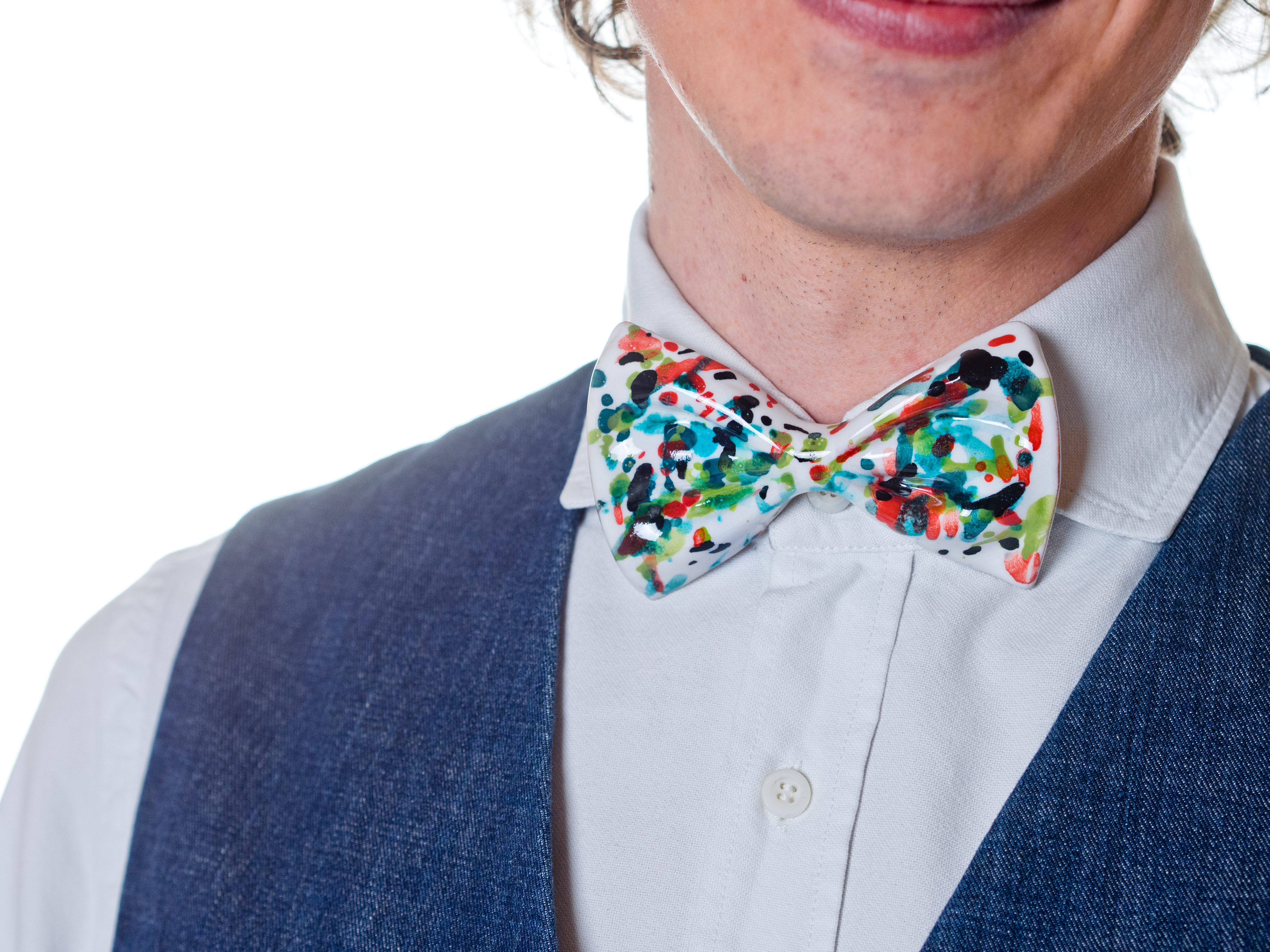 Papillon in ceramica "Schizzato" - immagine 8