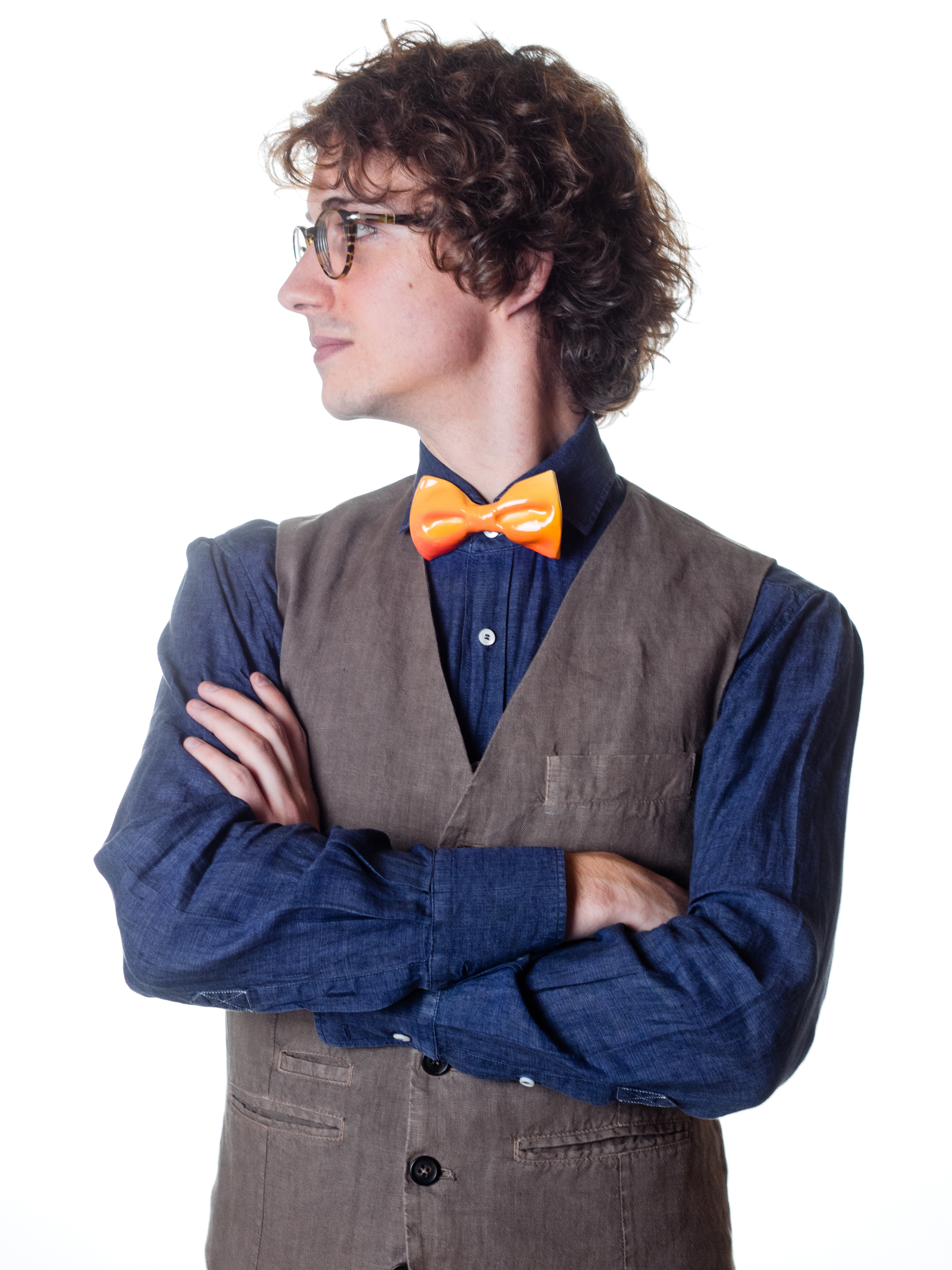 Ceramic Bow Tie "Orange" - Image 5