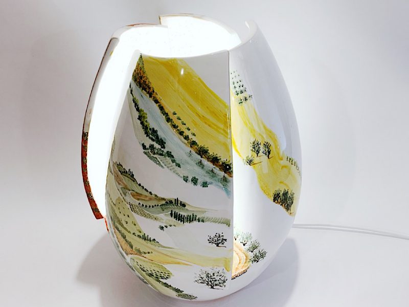 Lampada in ceramica "Visioni"