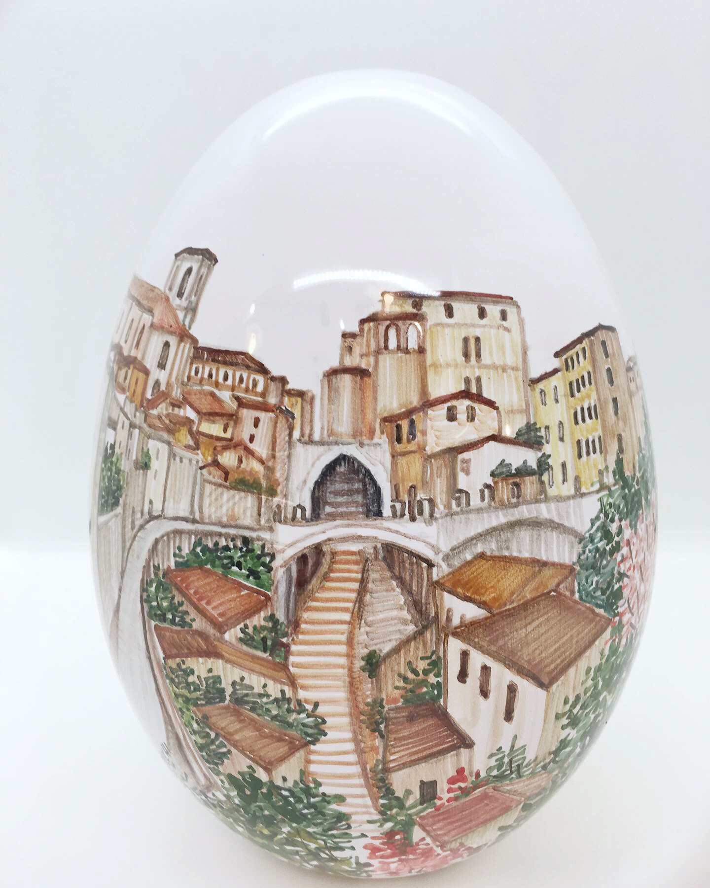 Uovo in ceramica "Perugia" - immagine 2
