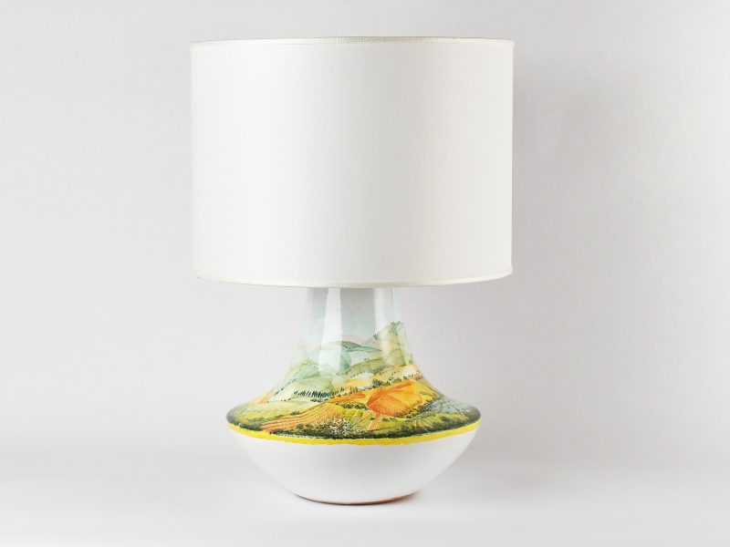 Lampada in ceramica "Distese umbro-toscane"